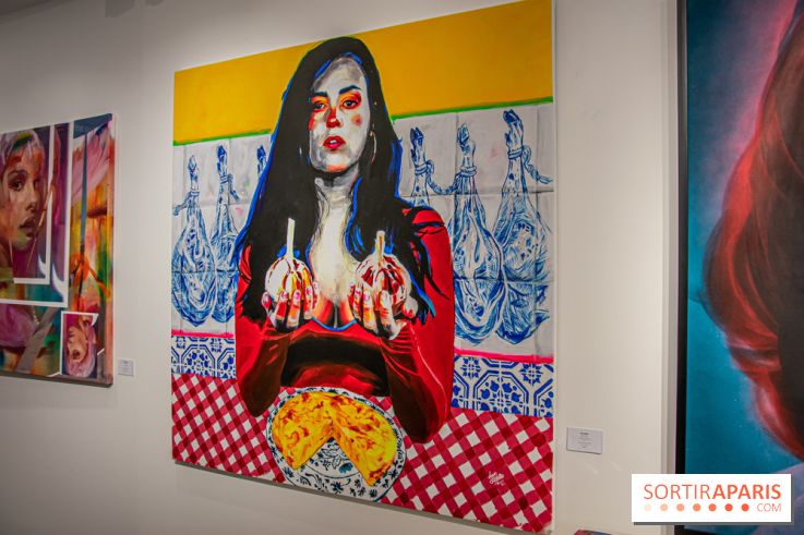 Pop Corn Time, nos photos de l'exposition de toiles et de NFT à la galerie Goldshteyn-Saatort