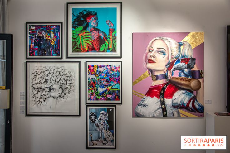 Pop Corn Time, nos photos de l'exposition de toiles et de NFT à la galerie Goldshteyn-Saatort