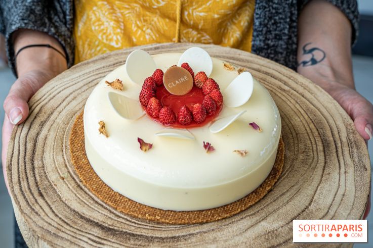 Rosa, la pâtisserie fraise rose de Claire Heitzler pour la Fête des Mères