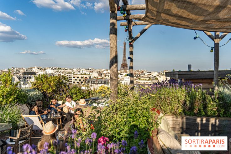 La terrasse en Rooftop du Brach, le bar perché dans un jardin potager