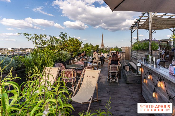 La terrasse en Rooftop du Brach, le bar perché dans un jardin potager -  A7C7698