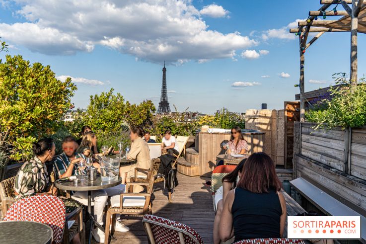 La terrasse en Rooftop du Brach, le bar perché dans un jardin potager