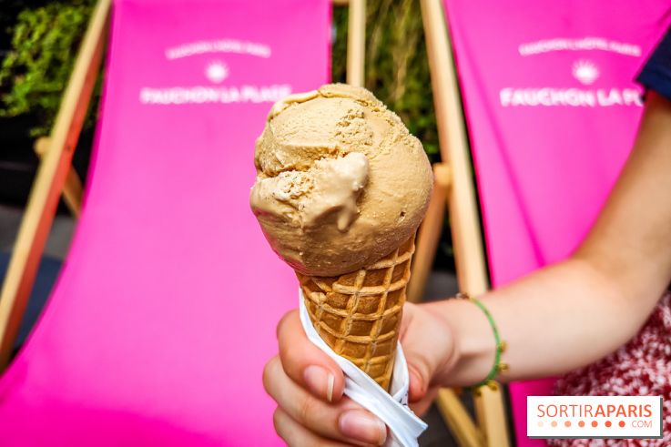 Fauchon La Plage : des glaces et des thés glacés à déguster sur un transat à la Madeleine