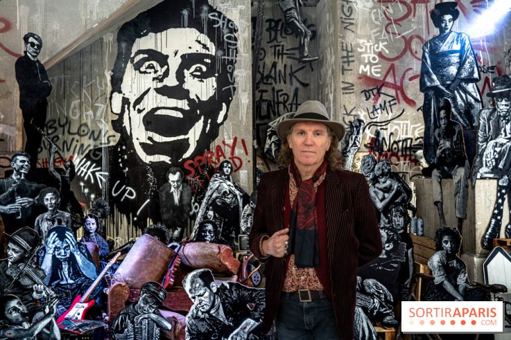 Exposition Jef Aérosol à Paris, 40 ans de pochoirs