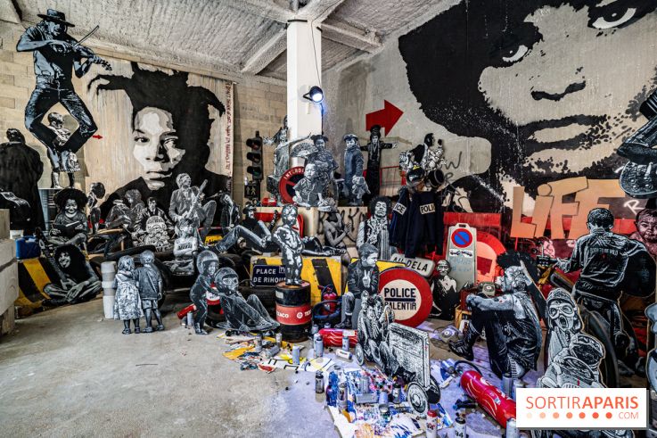 Exposition Jef Aérosol à Paris, 40 ans de pochoirs