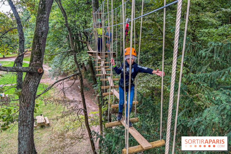 Accrocamp Poissy, le nouvel accrobranche au parc du château de Villiers