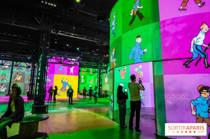 Tintin, l'aventure immersive à l'Atelier des Lumières : l'exposition insolite à vivre - nos photos
