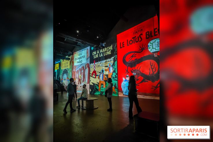 Tintin, l'aventure immersive à l'Atelier des Lumières : l'exposition insolite à vivre - nos photos