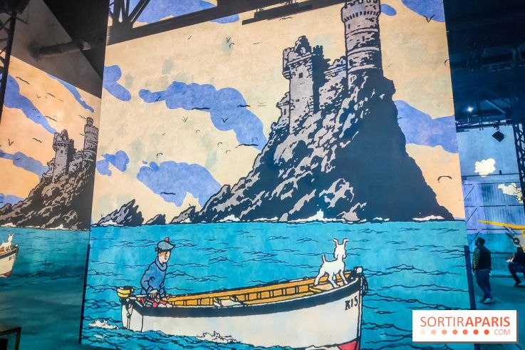 Tintin, l'aventure immersive à l'Atelier des Lumières : l'exposition insolite à vivre - nos photos