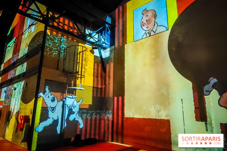 Tintin, l'aventure immersive à l'Atelier des Lumières : l'exposition insolite à vivre - nos photos