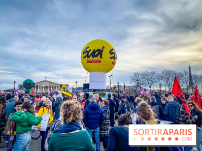 Manifestation Paris - Visuels - Réforme des retraites place Concorde