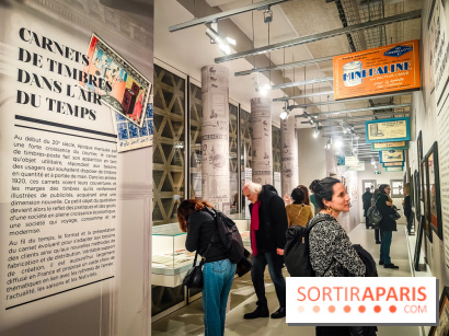 Carnets de timbres dans l'air du temps, l'exposition originale du musée de la Poste - nos photos - IMG20240130184458