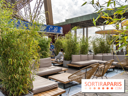 La terrasse sur la Tour Eiffel 2024 en mode JO Paris 2024 - les photos