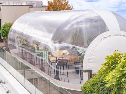 Un hiver ensoleillé au sommet de Paris sur le Rooftop Eylau Paris