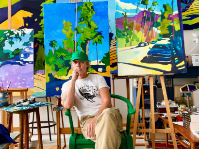 La Californie de Thierry Lefort - 20 années de peinture - Thierry Lefort expo Beffroi Montrouge 1