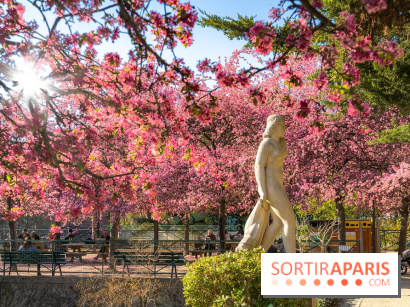 Les pommiers et cerisiers en fleurs du Jardin de Reuilly, Parc de Reuilly à Paris 12e - photos  - visuel