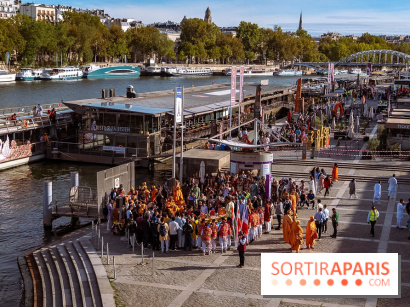 Défilé flottant sur la Seine : le Jal Yatra à Paris, les photos