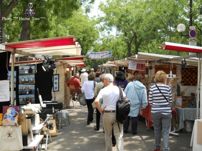 Le marché de la création Edgar Quinet, une galerie d'art gratuite et à ciel ouvert