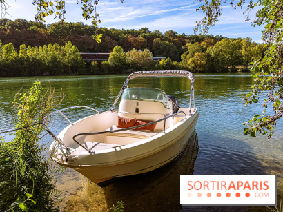 Balade en bateau au Port de Valvins-les-bains, Pays de Fontainebleau : la Seine et ses Affolantes