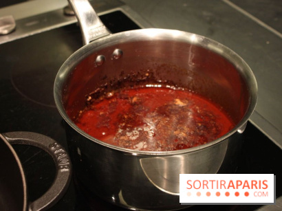 Cours de cuisine spécial Homard à l'Ecole Ducasse - : la réduction