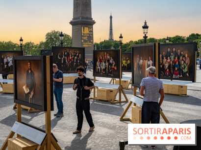 Vivre Ensemble de Yann Arthus‑Bertrand : exposition et studio photo sur la place de la Concorde