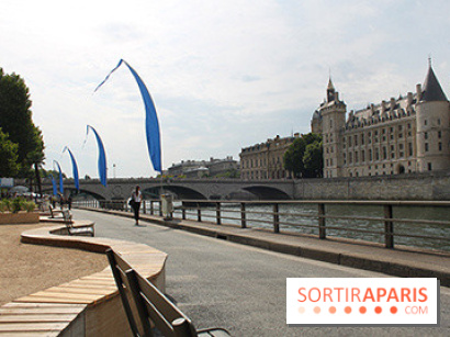 Paris Plage 2014 - : Voie Georges Pompidou