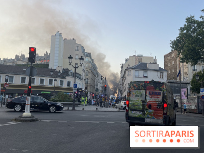 Incendie dans le 18e arrondissement : une voiture en flammes