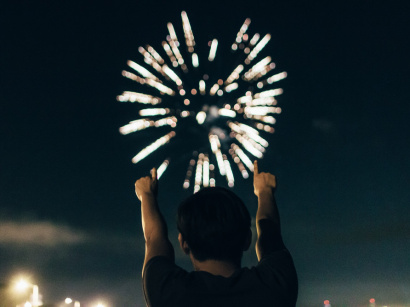 Feu d'artifice du 14 Juillet 2019 à Nanterre (92)