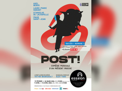 Post ! : Comédie musicale d’un présent proche au Théâtre Essaïon