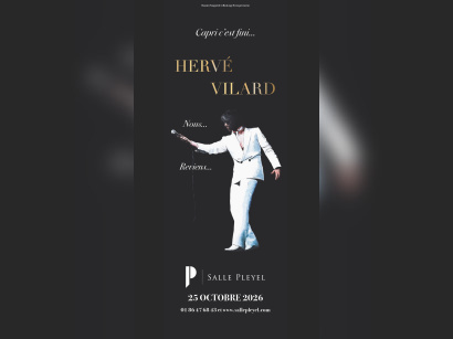 Hervé Vilard en concert à la Salle Pleyel à Paris