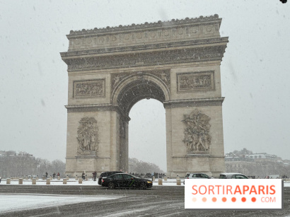La Neige à Paris - Arc de Triomphe