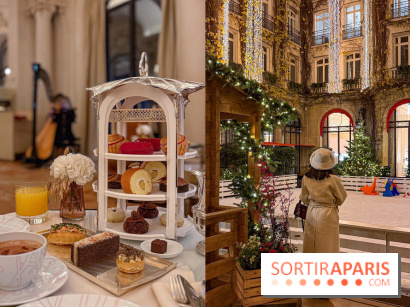 La patinoire féérique et le chalet-raclette de retour dans la cour-jardin du Plaza Athénée pour Noël