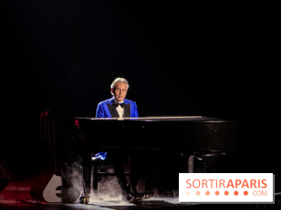 Andrea Bocelli en concert à l'Accor Arena de Paris en avril 2026