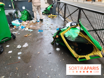 Visuel actualités - poubelle brûlée manifestation