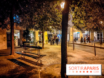 Visuels Paris - place de Thorigny nuit - banc