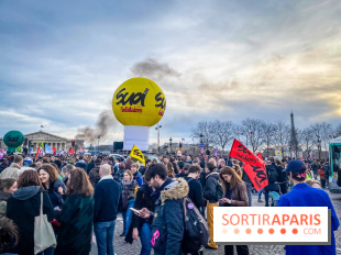 Manifestation Paris - Visuels - Réforme des retraites place Concorde