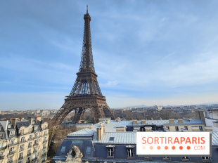 Visuel Paris 15e - Tour Eiffel hiver toits paris 