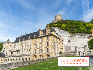 Le Château de la Roche Guyon, le château troglodyte dans le Val-d'Oise - 95 - vue façade