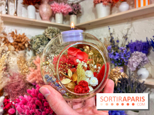 Atelier bougeoir fleurs séchées