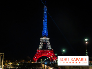 La Tour Eiffel en bleu blanc rouge ces 12 et 13 novembre 2025
