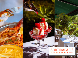 La terrasse-restaurant en jardin du Shangri-La Paris : Summer by La Bauhinia pour les beaux jours