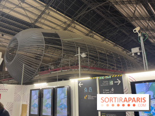Mais que fait ce ballon dirigeable au cœur de la Gare d'Austerlitz à Paris ? 