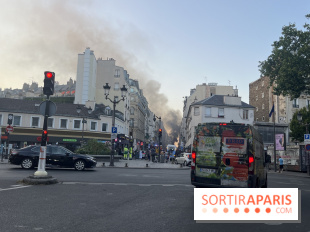 Incendie dans le 18e arrondissement : une voiture en flammes