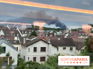 Yvelines : un important incendie en cours au sud de Paris, un impressionnant panache de fumée visible à des kilomètres