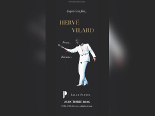 Hervé Vilard en concert à la Salle Pleyel à Paris
