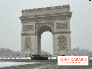 La Neige à Paris - Arc de Triomphe