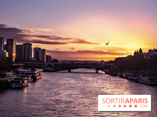 Visuel Paris - coucher de soleil - Seine