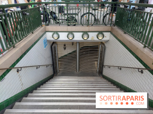 Visuels Paris - transport - métro - station fermée