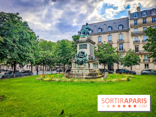 Visuels Paris - jardin solitude alexandre dumas place 17e arrondissement Malesherbes