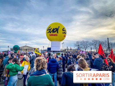 Manifestation Paris - Visuels - Réforme des retraites place Concorde